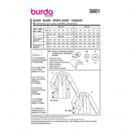 Patron Burda 5601 - blazer
