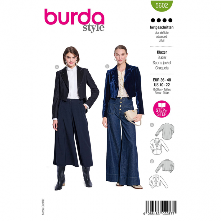 Patron Burda 5602 - spencer blazer