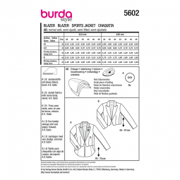 Patron Burda 5602 - spencer blazer
