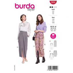 Patron Burda 5604 - Jupe midi
