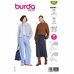 Patron Burda 5607 - veste