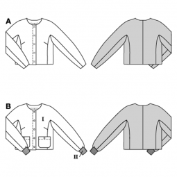 Patron Burda 5607 - veste