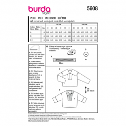 Patron Burda 5608 - pull top