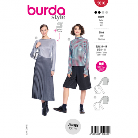 Patron Burda 5610 - t-shirt