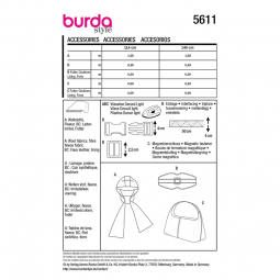 Patron Burda 5611 - Accessoires