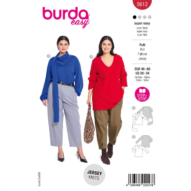 Patron Burda 5612 - pull