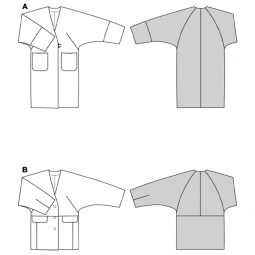 Patron Burda 5613 - Veste manteau