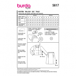 Patron Burda 5617 - tailleur