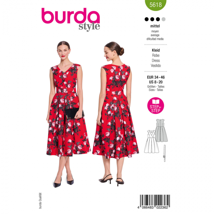 Patron Burda 5618 - robe