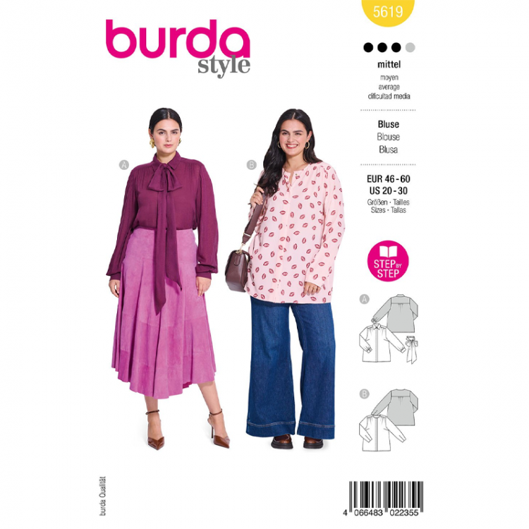 Patron Burda 5619 - chemisier