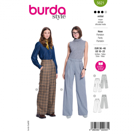 Patron Burda 5621 - pantalon
