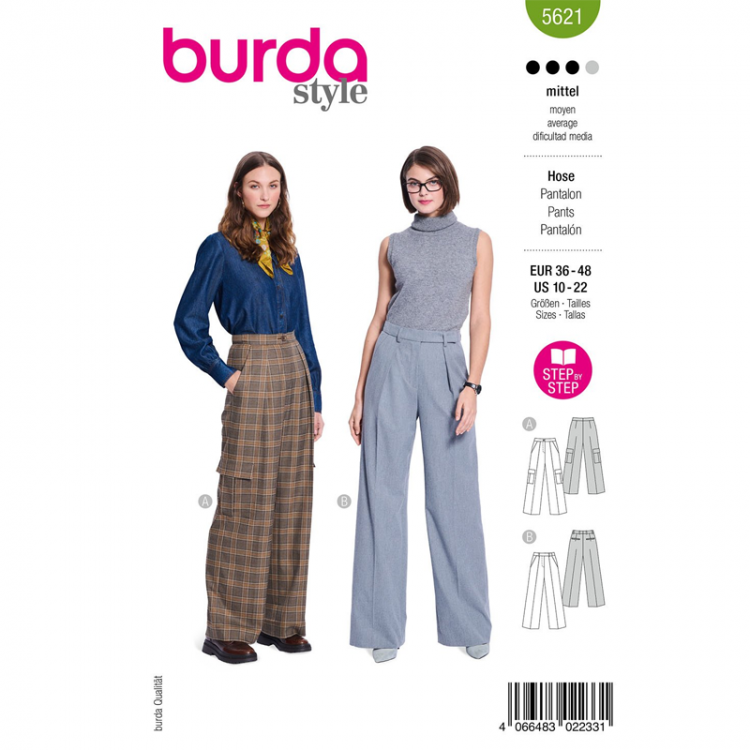 Patron Burda 5621 - pantalon