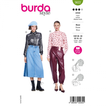 Patron Burda 5622 - chemisier