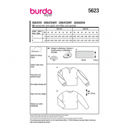 Patron Burda 5623 - pull