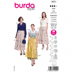 Patron Burda 5625 - gilet traditionnel