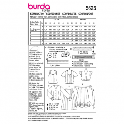 Patron Burda 5625 - gilet traditionnel