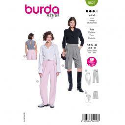 Patron Burda 5626 - pantalon short