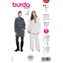 Patron Burda 5627 - robe pull