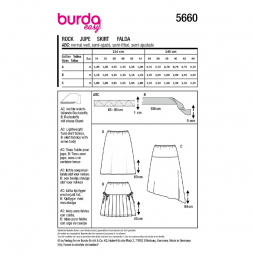 Patron Burda 5660 - robe pull