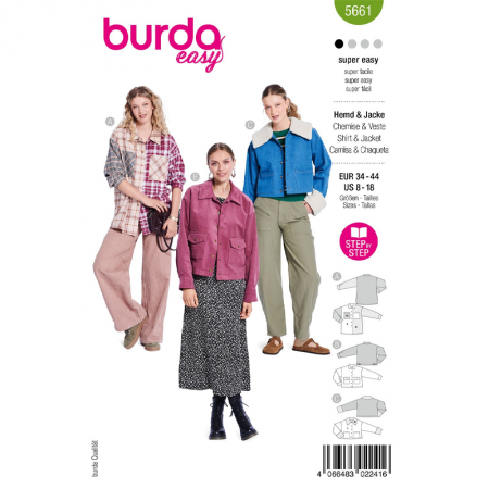 Patron Burda 5661 - veste chemise