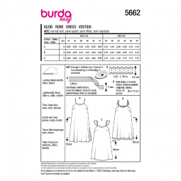 Patron Burda 5661 - robe