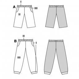 Patron Burda 9182 - pantalon short