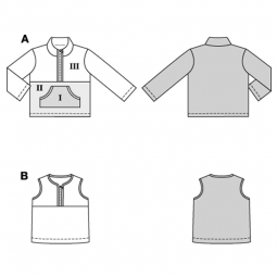 Patron Burda 9183 - pull gilet