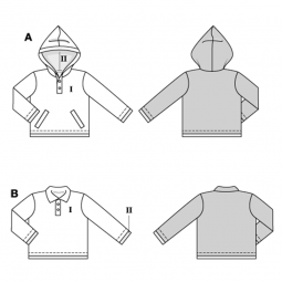 Patron Burda 9185 - sweatshirt