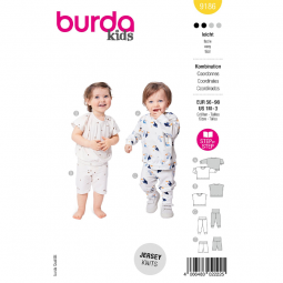 Patron Burda 9186 - ensemble bébé