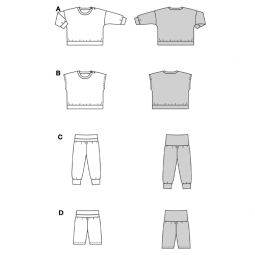 Patron Burda 9186 - ensemble bébé