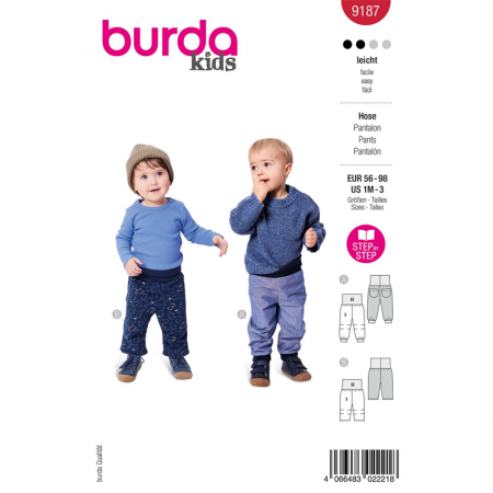 Patron Burda 9187 - pantalon