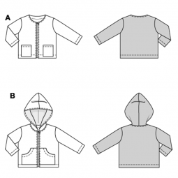 Patron Burda 9188 - veste de pluie