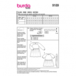 Patron Burda 9189 - ROBE