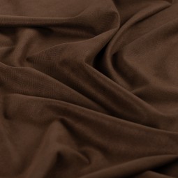Tissu suédine scuba - Herringbone chocolat