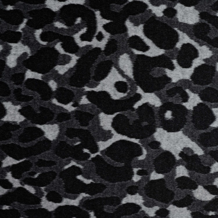 Tissu maille - Jacquard brossé léopard