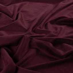 Tissu suédine réversible - Bordeaux