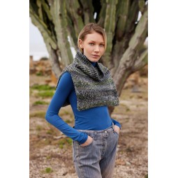 Kit de tricot - Plastron gris - Prisma