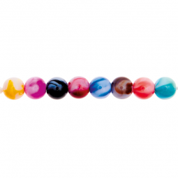 Perles tie-dye 8mm