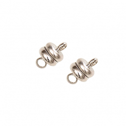 Fermoir magnétique rond 6 mm en métal