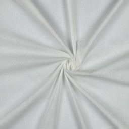 issu voile de coton biologique uni - Blanc cassé