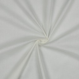 issu voile de coton biologique uni - Blanc cassé