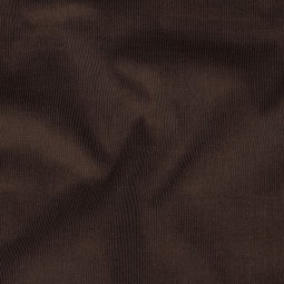 Tissu velours côtelé fin - Marron foncé