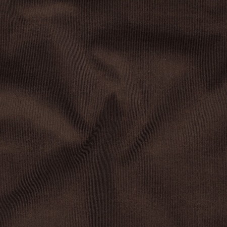 Tissu velours côtelé fin - Marron foncé