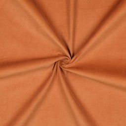 Tissu velours côtelé fin - Cognac