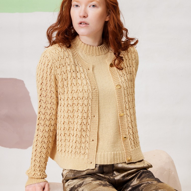 Kit de tricot - Gilet Artemis - Classic silk