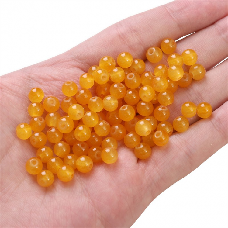 Perles en verre rondes en verre 6 mm