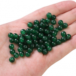 Perles en verre rondes en verre 6 mm