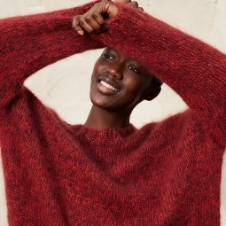 Kit de tricot - Robe Suna Top down - Mohair luxe