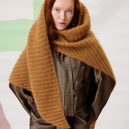 Kit de tricot - Châle Amidala - Mohair luxe