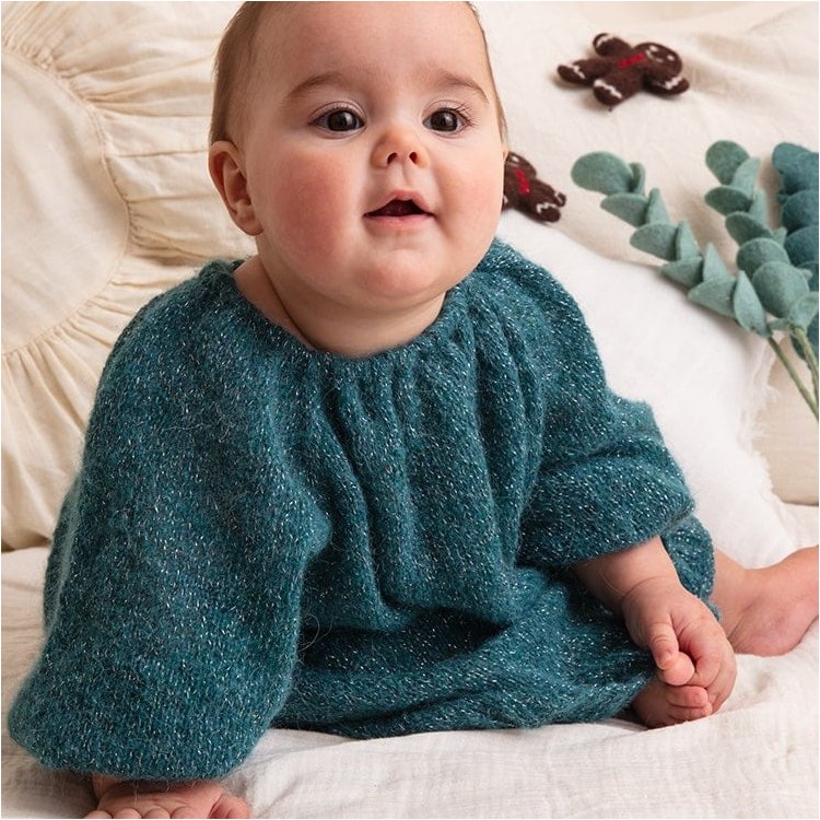 Kit de tricot - Robe blousante top down - Evanescent